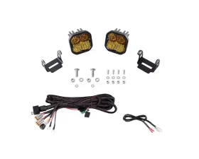 Diode Dynamics SS3 LED Ditch Light Kit Pro Yellow Combo Ford Bronco 2021-2022