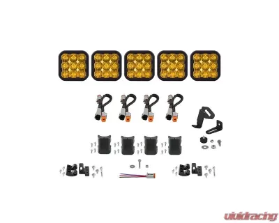Diode Dynamics SS5 Sport Universal CrossLink 5-Pod Light Bar Yellow Driving - DD7209