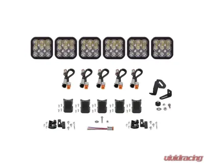 Diode Dynamics SS5 Sport Universal CrossLink 6-Pod Light Bar White Driving - DD7210
