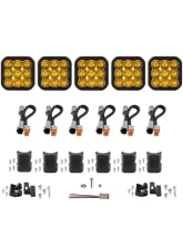 Diode Dynamics SS5 Sport Universal CrossLink 7-Pod Light Bar Yellow Driving                                     - DD7213 - Image 7