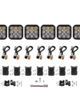 Diode Dynamics SS5 Sport Universal CrossLink 8-Pod Light Bar White Driving                                     - DD7214 - Image 7