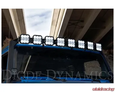 Diode Dynamics SS5 Pro CrossLink Windshield Yellow Combo Light Bar Kit Jeep Wrangler JK 2007-2018 - DD7267