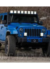 Diode Dynamics SS5 Pro CrossLink Windshield Yellow Combo Light Bar Kit Jeep Wrangler JK 2007-2018                                     - DD7267 - Image 3
