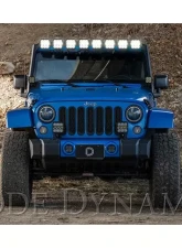 Diode Dynamics SS5 Pro CrossLink Windshield Yellow Combo Light Bar Kit Jeep Wrangler JK 2007-2018                                     - DD7267 - Image 4