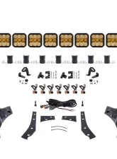 Diode Dynamics SS5 Pro CrossLink Windshield Yellow Combo Light Bar Kit Jeep Wrangler JK 2007-2018                                     - DD7267 - Image 7