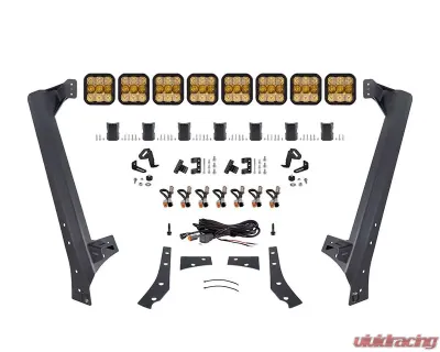 Diode Dynamics SS5 Pro CrossLink Windshield Yellow Combo Light Bar Kit Jeep Wrangler JK 2007-2018 - DD7267
