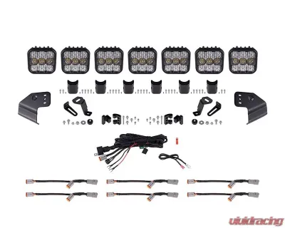 Diode Dynamics SS5 Pro CrossLink Windshield White Combo Light Bar Kit Ford Bronco 2021-2022 - DD7264