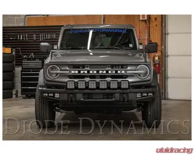 Diode Dynamics SS5 6-Pod CrossLink Grille Light Bar Kit Sport Yellow Combo Ford Bronco 2021-2022 - DD7236