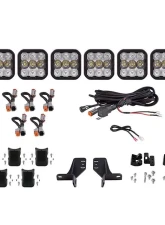 Diode Dynamics SS5 6-Pod CrossLink Grille Light Bar Kit Pro White Combo Ford Bronco 2021-2022                                     - DD7270 - Image 5