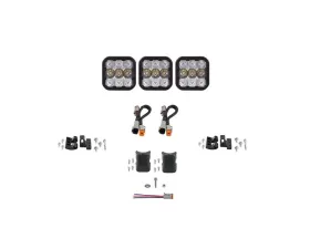 Diode Dynamics SS5 Pro Universal CrossLink 3-Pod Light Bar White Combo