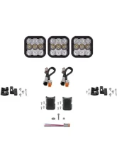 Diode Dynamics SS5 Pro Universal CrossLink 3-Pod Light Bar White Combo                                     - DD7238 - Image 9