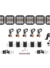 Diode Dynamics SS5 Pro Universal CrossLink 6-Pod Light Bar White Combo                                     - DD7244 - Image 6