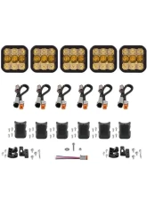 Diode Dynamics SS5 Pro Universal CrossLink 7-Pod Light Bar Yellow Combo                                     - DD7247 - Image 7