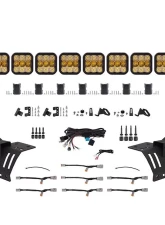 Diode Dynamics SS5 Pro CrossLink Windshield White Combo Light Bar Kit Jeep Wrangler 2018-2022                                     - DD7262 - Image 8