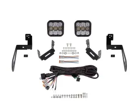 Diode Dynamics SS5 CrossLink Bumper Light Bar Kit Pro Combo Jeep Wrangler JK 2007-2018