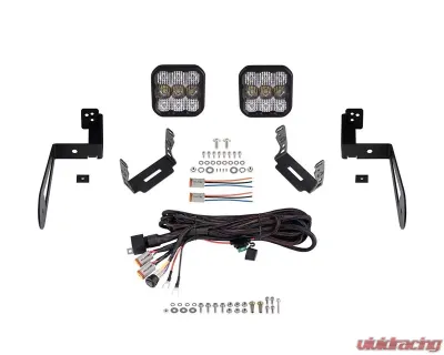 Diode Dynamics SS5 CrossLink Bumper Light Bar Kit Sport Combo Jeep Wrangler JK 2007-2018 - DD7274