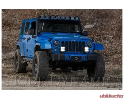 Diode Dynamics SS5 CrossLink Bumper Light Bar Kit Sport Combo Jeep Wrangler JK 2007-2018 - DD7274
