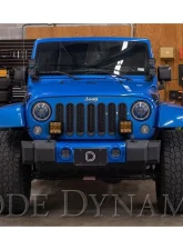 Diode Dynamics SS5 CrossLink Bumper Light Bar Kit Sport Combo Jeep Wrangler JK 2007-2018                                     - DD7274 - Image 4