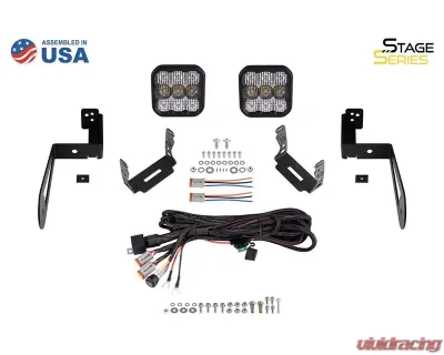 Diode Dynamics SS5 CrossLink Bumper Light Bar Kit Sport Combo Jeep Wrangler JK 2007-2018 - DD7274