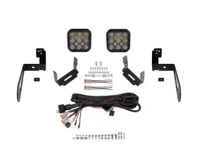 Diode Dynamics SS5 CrossLink Bumper Light Bar Kit Pro Driving Jeep Wrangler JK 2007-2018