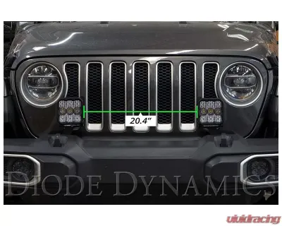 Diode Dynamics SS5 CrossLink Bumper Light Bar Kit Sport Driving Jeep Wrangler JL 2018-2022 - DD7280