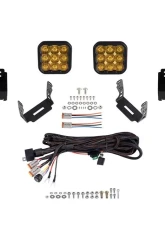 Diode Dynamics SS5 CrossLink Bumper Light Bar Kit Pro Yellow Driving Jeep Wrangler JK 2007-2018                                     - DD7287 - Image 8