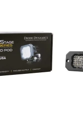 Diode Dynamics Stage Series C1R White Flood Flush Mount LED Pod Each                                     - DD7427S - Image 2