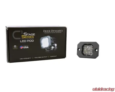 Diode Dynamics Stage Series C1R White Flood Flush Mount LED Pod Each - DD7427S