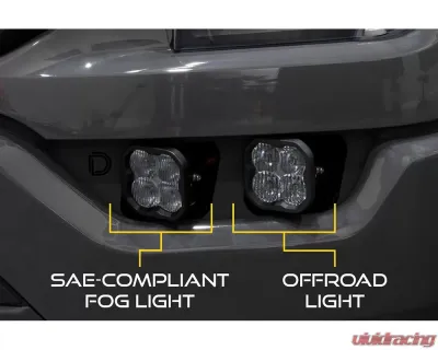 Diode Dynamics SS3 LED Fog Pocket Kit (Yellow Max) Ford F-150 2021-2023 - DD7315