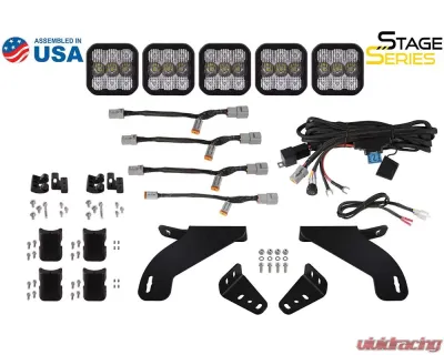Diode Dynamics SS5 Pro Grille CrossLink Lightbar Kit (Yellow Combo) Ford F-150 2021-2023 - DD7322