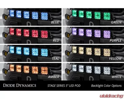 Diode Dynamics SS5 Pro Grille CrossLink Lightbar Kit (Yellow Combo) Ford F-150 2021-2023 - DD7322