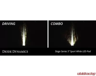 Diode Dynamics SS5 Sport Bumper LED Pod Light Kit (White Combo) Ford F-150 2021-2023 - DD7326
