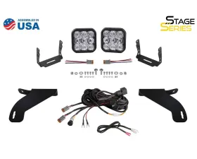 Diode Dynamics SS5 Sport Bumper LED Pod Light Kit (Yellow Combo) Ford F-150 2021-2023