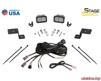 Diode Dynamics Stage Series SS3 Sport Backlit Ditch Light Kit (White Combo) Ford F-150 2021-2023 - DD7369