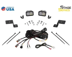Diode Dynamics Stage Series SS3 Sport Backlit Ditch Light Kit (Yellow Combo) Ford F-150 2021-2023