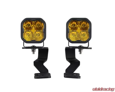 Diode Dynamics Stage Series Ditch Light Kit Yellow Combo Toyota Tundra SS3 Pro 2022+ - DD7396