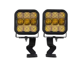 Diode Dynamics Stage Series Ditch Light Kit Yellow Combo Toyota Tundra SS5 Pro 2022+