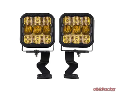 Diode Dynamics Stage Series Ditch Light Kit Yellow Combo Toyota Tundra SS5 Pro 2022+ - DD7400