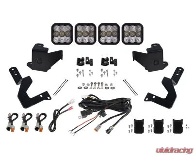 Diode Dynamics SS5 Grille CrossLink Lightbar Kit White Combo Toyota Tundra Pro 2022+ - DD7409