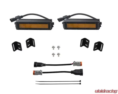 Diode Dynamics SS6 LED Fog Light Kit Amber Wide Toyota Tundra 2022+ - DD7419