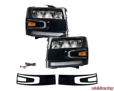 Diode Dynamics  LED Reflector Headlights (Pair) Chevrolet Silverado 1500 | 2500 | 3500 2007-2013 - FL0004