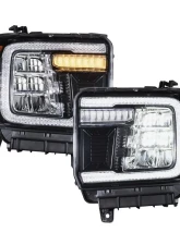 Diode Dynamics LED Reflector Headlights (Pair) GMC Sierra 1500 | Sierra 2500 | 3500  2014-2019                                     - FL0011 - Image 3