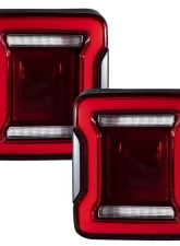 Diode Dynamics Red LED Tail Lights (Pair) Jeep JL Wrangler 2018-2023                                     - FL0013 - Image 2