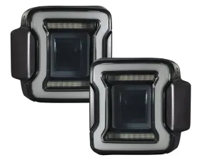 Diode Dynamics Smoke LED Tail Lights (Pair) Jeep JL Wrangler 2018-2023