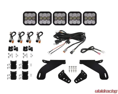 Diode Dynamics Sport White Combo SS5 Grille CrossLink Lightbar Kit Ford Raptor 2017-2020 - DD7335