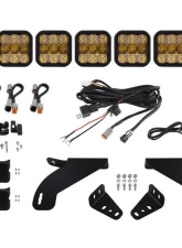Diode Dynamics Pro White Combo SS5 Grille CrossLink Lightbar Kit Ford Raptor 2017-2020                                     - DD7337 - Image 5