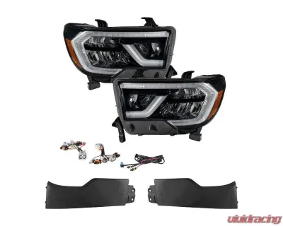 Diode Dynamics LED Reflector Headlights Pair Form Lighting Toyota Tundra | Sequoia 2007-2018 - FL0010