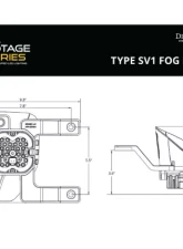 Diode Dynamics SS3 Pro Type SV1 Kit ABL White SAE Fog                                     - DD7114 - Image 9