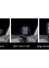 Diode Dynamics Stage Series Ditch Light Kit C2 Sport Yellow Combo Ford Super Duty F250 | F350 | F450 | F550 2017-2022                                     - DD7553 - Image 4