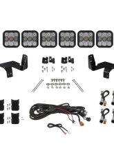 Diode Dynamics SS5 6-Pod CrossLink Grille Lightbar Kit Pro White Combo Ford Super Duty F250 | F350 | F450 | F550 2020-2022                                     - DD7573 - Image 7